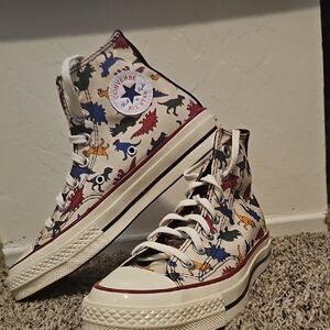 Converse Mans  Multicolor Dinosaur High-Tops